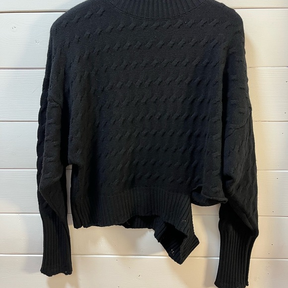 ❣️PINKO – Black Textured Turtleneck Sweater – Size S - Picture 8 of 14